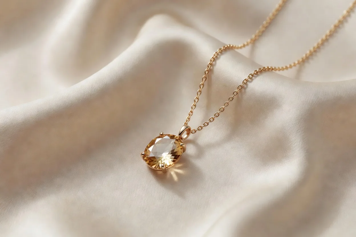 Silk Pendant - シルク トパーズ ペンダント